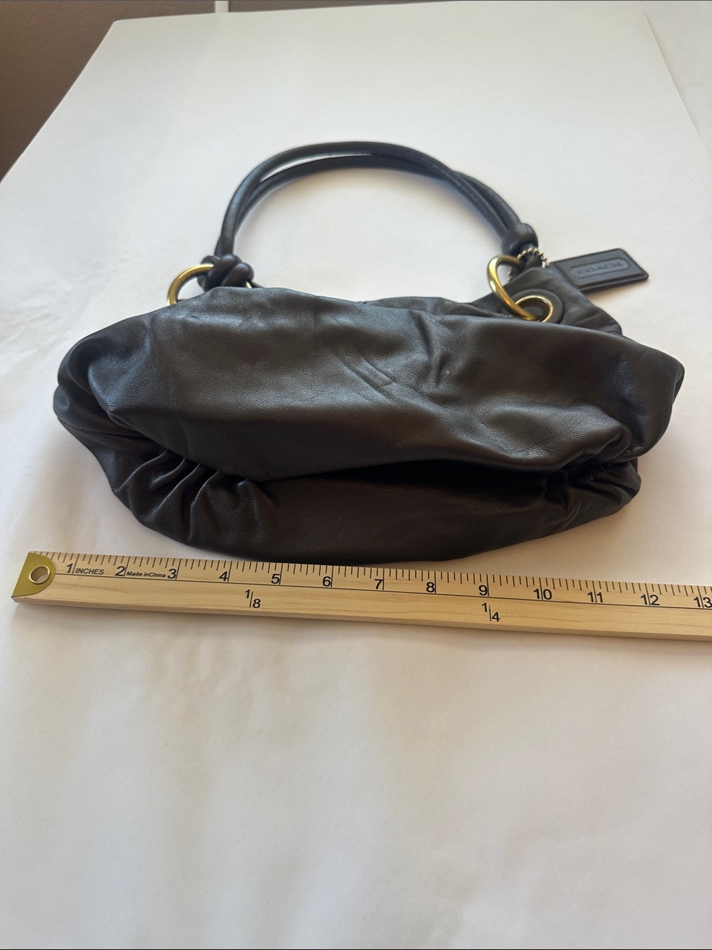 Coach Ashley Medium Leather Hobo Bag - Picture 4 of 8